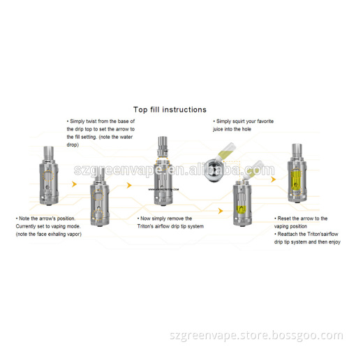 2015 new arrival products aspire Triton with sub ohm (0.3ohm) coil with low price